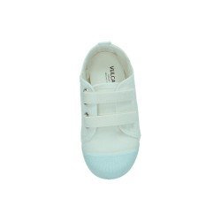 Bambas Cocodrilo Vulca-Bicha Blancos para Niño modelo 4615