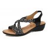 Sandalias Acolchadas Fanny Valero Negros para Mujer modelo 417