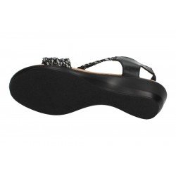 Sandalias Acolchadas Fanny Valero Negros para Mujer modelo 417