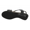 Sandalias Acolchadas Fanny Valero Negros para Mujer modelo 417
