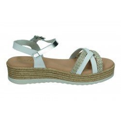 Sandalias Cintas Karralli Blancos para Niña modelo 4917
