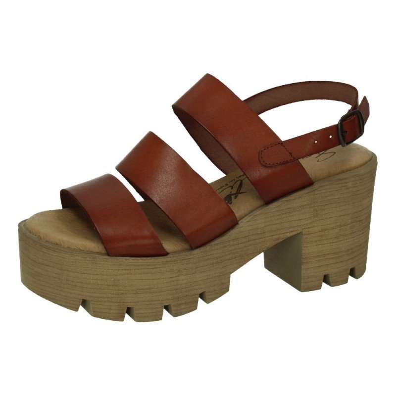 Sandalias Piel Sandali Cuero para Mujer modelo M154
