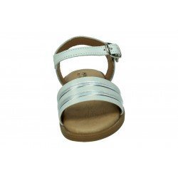 463 SANDALIAS DE PIEL color BLANCO-PLATA