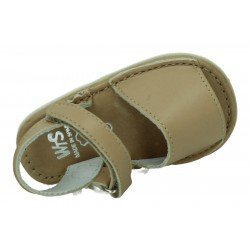 Sandalias de Piel Whetis Camel para Niña modelo 135