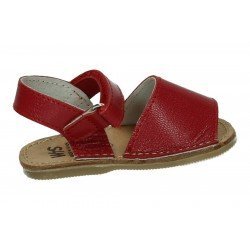 Sandalias de Piel Whetis Rojos para Niña modelo 125