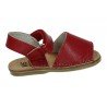 Sandalias de Piel Whetis Rojos para Niña modelo 125