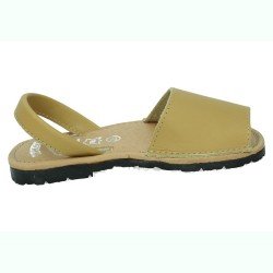 Sandalias de Piel Whetis Camel para Niña modelo 124