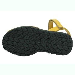 Sandalias de Piel Whetis Mostaza para Niña modelo 112