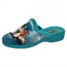 Chinelas de Perrito Kokis Turquesa para Mujer modelo 12006