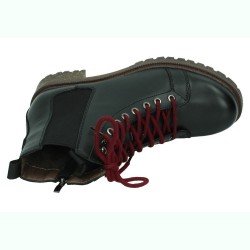 Botines de Piel Khloe Marin Negros para Mujer modelo 3522