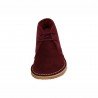 Botines de Serraje Made In Spain Burdeos para Mujer modelo 512