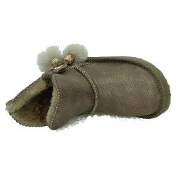 Botitas Micrometal B&W Taupe para Niña modelo Li5 54242