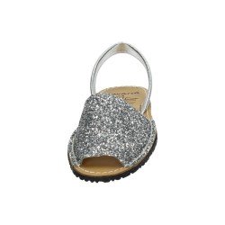 Menorquina de Piel Avarca Plata para Mujer modelo 275