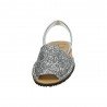 Menorquina de Piel Avarca Plata para Mujer modelo 275