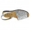 Menorquina de Piel Avarca Plata para Mujer modelo 275