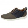 Zapato de Piel Azul Riverty Marino-Gris para Outlet modelo 308