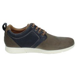 Zapato de Piel Azul Riverty Marino-Gris para Outlet modelo 308