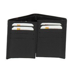 S455 CARTERA DE PIEL color NEGRO