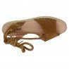 Espardeñas de Piel Garque Marrones para Outlet modelo Zen122