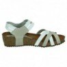 Sandalias de Piel Inter-Bios Blanco-Gris para Mujer modelo 5338