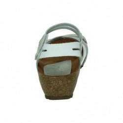 Sandalias de Piel Inter-Bios Blanco-Gris para Mujer modelo 5338