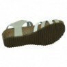 Sandalias de Piel Inter-Bios Blanco-Gris para Mujer modelo 5338
