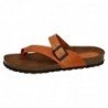 Sandalias de Piel Inter-Bios Naranja para Mujer modelo 7119