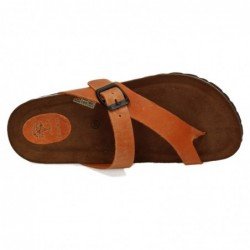 Sandalias de Piel Inter-Bios Naranja para Mujer modelo 7119
