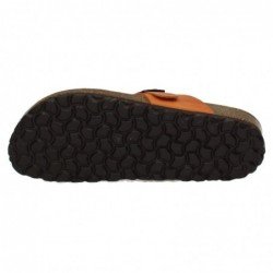 Sandalias de Piel Inter-Bios Naranja para Mujer modelo 7119