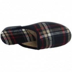 Chinela Casa Cuadros Made In Spain Azules para Hombre modelo 063-N
