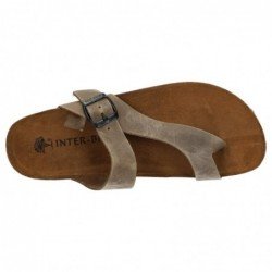 Sandalias de Piel Inter-Bios Pardo para Hombre modelo 9511