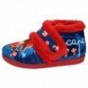 Zapatilla Caperucita Vulca-Bicha Marino-Rojo para Niña modelo 1074