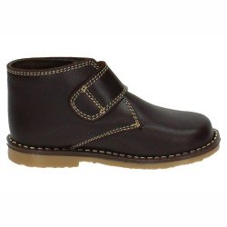 Botitas de Piel Angelitos Chocolate para Outlet modelo Ang-406