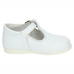 Mocasín de Piel Bambineli Blancos para Niño modelo 463