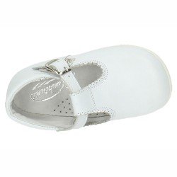 Mocasín de Piel Bambineli Blancos para Niño modelo 463
