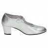 Zapatos de Sevillana Pasos de Baile Plata para Niña modelo 22