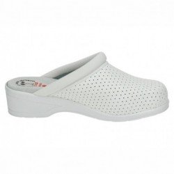 Zuecos de Piel Dchus Blancos para Mujer modelo 810