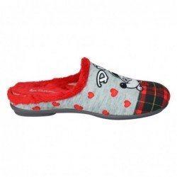 Chinelas Buenos Dias Vulca-Bicha Gris-Rojo para Mujer modelo 2374