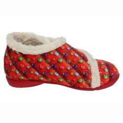 Botines Forrados Vulca-Bicha Rojos para Niña modelo 215B