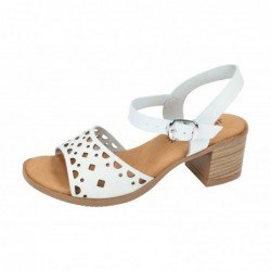 Sandalias Tacón Jet-Set Blancos para Mujer modelo M.217/Isa