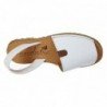 Menorquinas de Piel Sandali Blancos para Mujer modelo M969