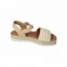 Sandalia Piel Y Yute Sandali Crudo para Mujer modelo 532