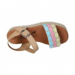 Sandalias de Rafia Sandali Multicolor para Mujer modelo 530