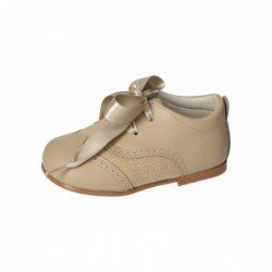 Zapatitos de Piel Pepa Ribera Camel para Niña modelo Pr-20022