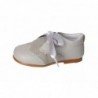 Zapatitos de Piel Pepa Ribera Gris Claro para Niña modelo Pr-20022