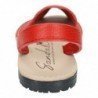 Menorquinas de Piel Sandali Rojos para Mujer modelo 969