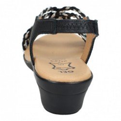 Sandalias Trenzas Alto Estilo Negros para Mujer modelo 323
