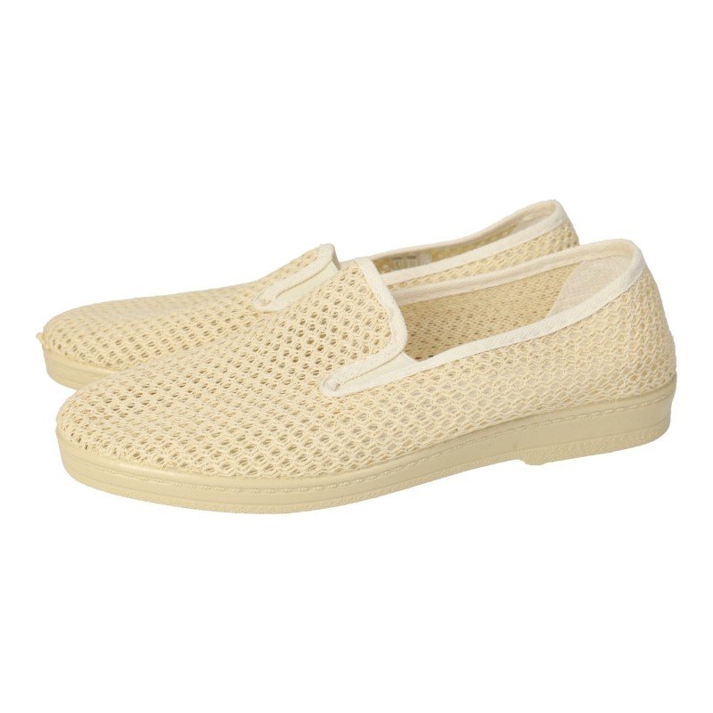Zapatillas Rejilla Chapines Beige para Hombre modelo 304