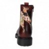 Botas Moteras Goodstep Burdeos para Mujer modelo 4532-D13