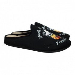 Chinelas Cerveza Vulca-Bicha Negros para Hombre modelo 1835